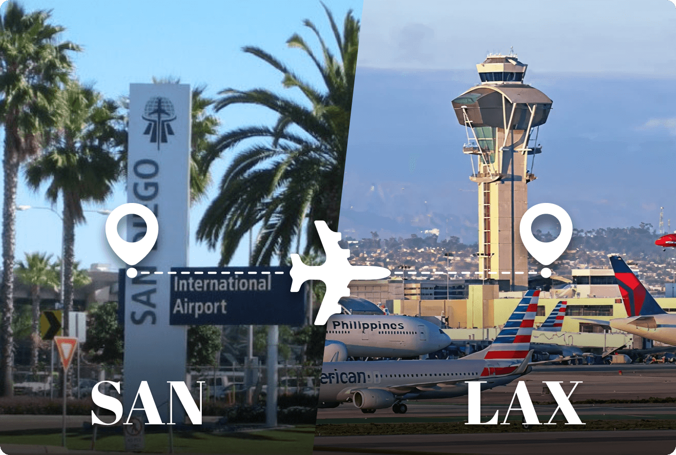 Book cheap SAN to LAX flights online