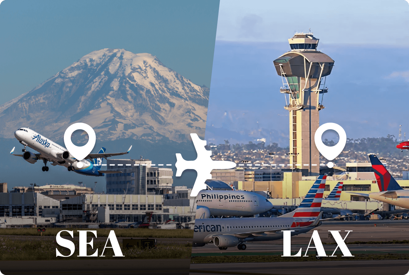 Book Cheap Flight from SEA to LAX With Best Airfares